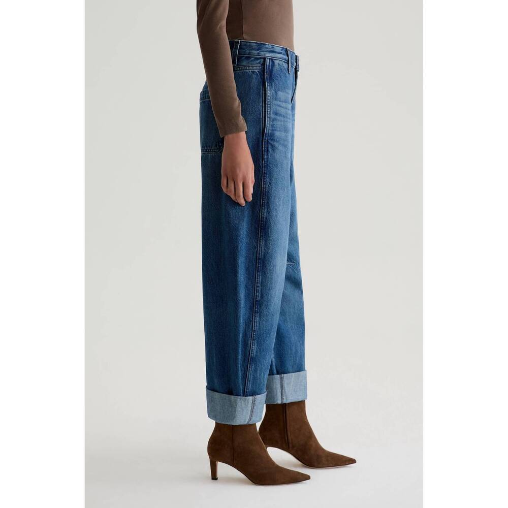 NEW AG JEANS mercer high rise barrel pant in nouveau - Picture 3 of 4